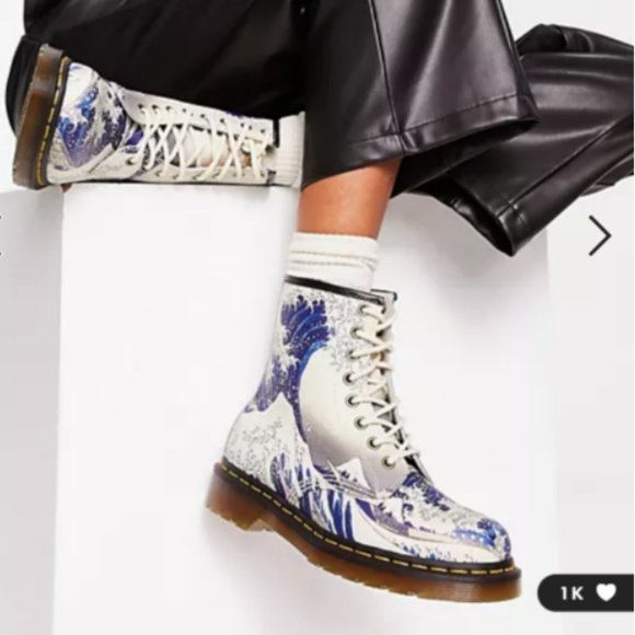 Dr. Martens Shoes Dr Martens X The Met 46 Leather Lace Up Boots In